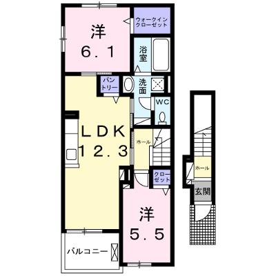 フォレ　リジェール 201【管理NO：1-028622801-02010】 ★家具家電は申し込み後に搬入します 2026年10月上旬入居可能の物件画像