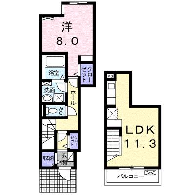 ショコラ 102【管理NO：1-022294601-01020】 ★家具家電は申し込み後に搬入しますの物件画像