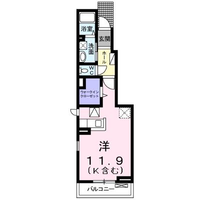 メゾン・ジェルメ 107【管理NO：1-019178001-01060】 ★家具家電は申し込み後に搬入しますの物件画像