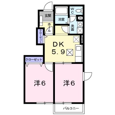 サントノーレ 101【管理NO：1-012525901-01010】 ★家具家電は申し込み後に搬入します★の物件画像