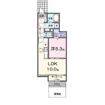 メゾン　グランツ 102【管理NO：1-027895101-01020】 ★家具家電は申し込み後に搬入します★の物件画像