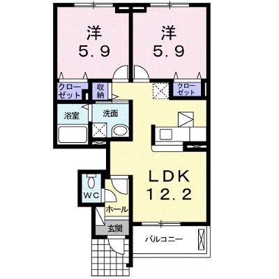 プレジャー　ケイⅡ 102【管理NO：1-016300402-01020】 ★家具家電は申し込み後に搬入します★の物件画像