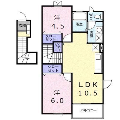 フィオーレ　Ⅰ 201【管理NO：1-011490801-02010】 ★家具家電は申し込み後に搬入します 2026年07月上旬入居可能の物件画像