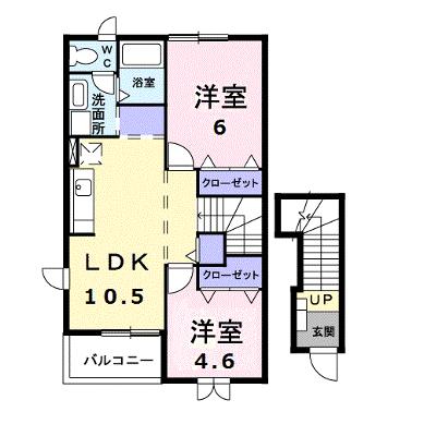 ルーナⅠ 201【管理NO：1-011914001-02010】 ★家具家電は申し込み後に搬入しますの物件画像