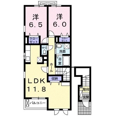 クローバー下平川Ⅰ 201【管理NO：1-023881801-02010】 ★家具家電は申し込み後に搬入します★の物件画像