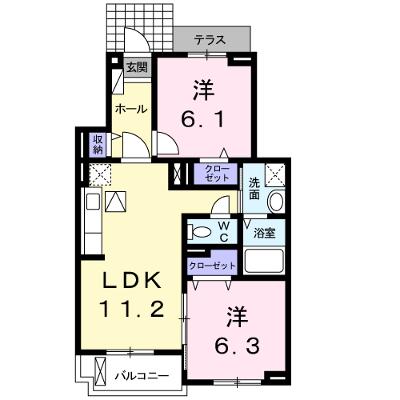ニューグランシェルⅠ 102【管理NO：1-018430101-01020】 ★家具家電は申し込み後に搬入します★の物件画像