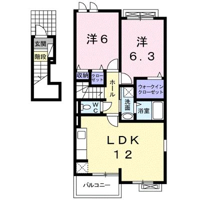 ブリーゼⅡ 201【管理NO：1-016431001-02010】 ★家具家電は申し込み後に搬入します★の物件画像