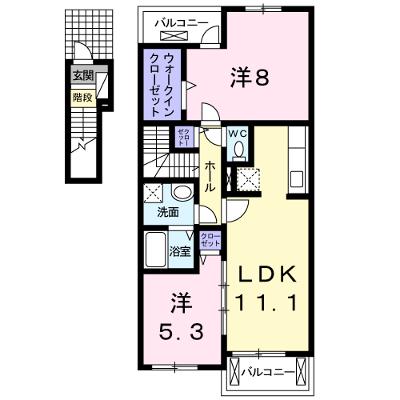 プラシード・Ｋ　Ａ 202【管理NO：1-016016601-02020】 ★家具家電は申し込み後に搬入します★の物件画像