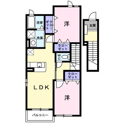 ニューリーフ　Ａ 202【管理NO：1-014189901-02020】 ★家具家電は申し込み後に搬入します 2026年07月中旬入居可能の物件画像