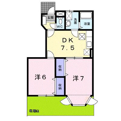 ラ・プレーヌ 102【管理NO：1-011541001-01020】 ★家具家電は申し込み後に搬入します★の物件画像