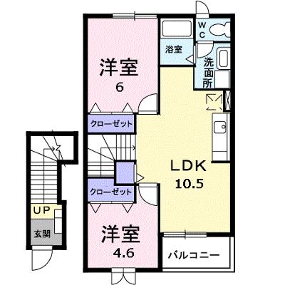 フォーリストガーデン　Ａ 202【管理NO：1-010982101-02020】 ★家具家電は申し込み後に搬入します★の物件画像