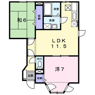 フルール・ド・スリジェ　Ａ 103【管理NO：1-010298301-01030】 ★家具家電は申し込み後に搬入します★の物件画像