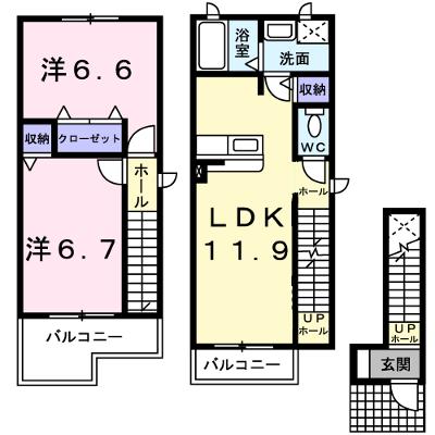 リス・ブラン 207【管理NO：1-015699601-02060】 ★家具家電は申し込み後に搬入します★の物件画像