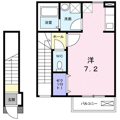 ラークヒルズ 202【管理NO：1-014502401-02020】 ★家具家電は申し込み後に搬入します★の物件画像