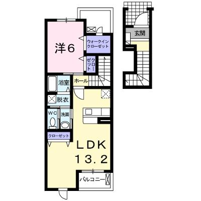 グランブルーＢ 202【管理NO：1-014093402-02020】 ★家具家電は申し込み後に搬入します★の物件画像