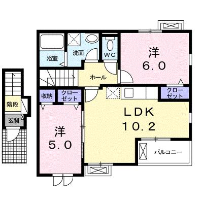 ドミール・セン　Ｃ 202【管理NO：1-019434501-02020】 ★家具家電は申し込み後に搬入します★の物件画像