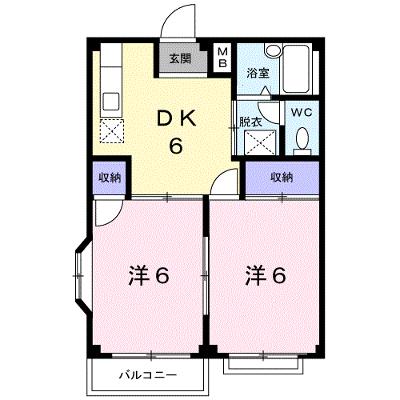 メゾンドパストラルＢ 205【管理NO：1-002060602-02040】 ★家具家電は申し込み後に搬入します★の物件画像