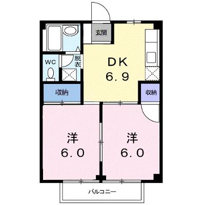 ハイツ葵 201【管理NO：1-001260001-02010】 ★家具家電は申し込み後に搬入します★の物件画像