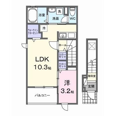 フェリスⅤ 201【管理NO：1-028213201-02010】 ★家具家電は申し込み後に搬入します 2026年07月中旬入居可能の物件画像