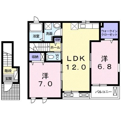 クレマチスⅡ 202【管理NO：1-018616402-02020】 ★家具家電は申し込み後に搬入しますの物件画像