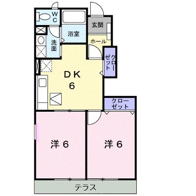 ウィステリアＢ 103【管理NO：1-012306302-01030】 ★家具家電は申し込み後に搬入します★の物件画像