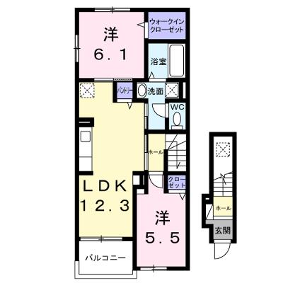 ロケットラボさぎの宮 201【管理NO：1-028706801-02010】 ★家具家電は申し込み後に搬入します 2026年09月下旬入居可能の物件画像