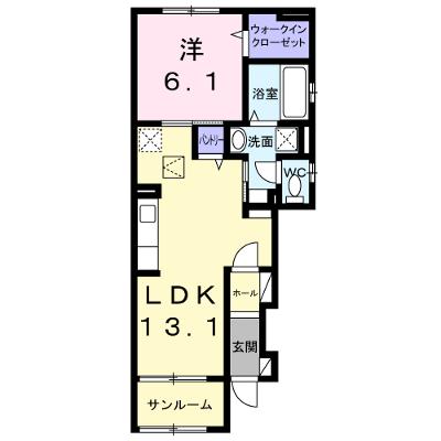 ロケットラボさぎの宮 107【管理NO：1-028706801-01060】 ★家具家電は申し込み後に搬入します 2026年09月下旬入居可能の物件画像