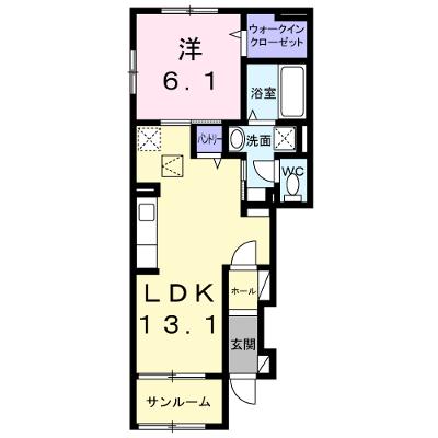 ロケットラボさぎの宮 101【管理NO：1-028706801-01010】 ★家具家電は申し込み後に搬入します 2026年09月下旬入居可能の物件画像