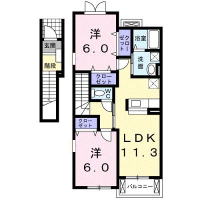 ペルペートⅢ 203【管理NO：1-013198501-02030】 ★家具家電は申し込み後に搬入しますの物件画像