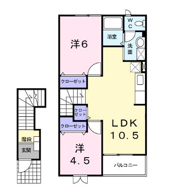 ノースエレガンス　ハギオカ 202【管理NO：1-011213702-02020】 ★家具家電は申し込み後に搬入します★ ★2026年08月下旬入居可能★の物件画像