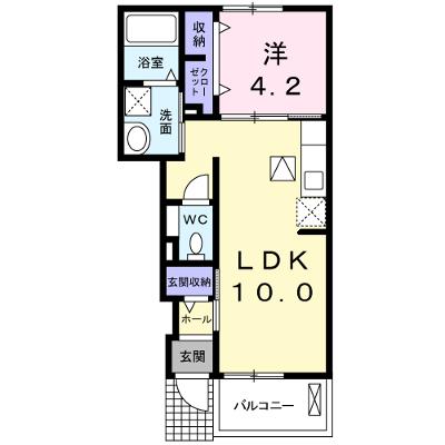 ベリスタ２ 103【管理NO：1-018591902-01030】 ★家具家電は申し込み後に搬入しますの物件画像