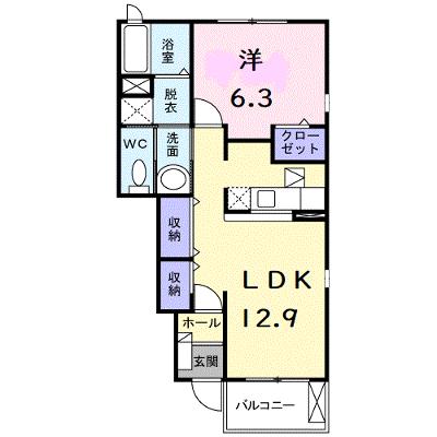 ピアーチェ　Ａ 102【管理NO：1-016325001-01020】 ★家具家電は申し込み後に搬入しますの物件画像