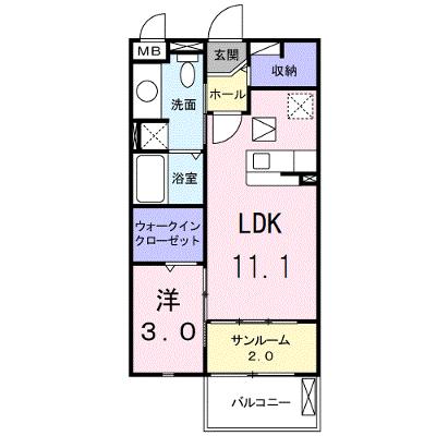 フィオーレ西都 103【管理NO：1-015069001-01030】 ★家具家電は申し込み後に搬入します 2026年07月下旬入居可能の物件画像