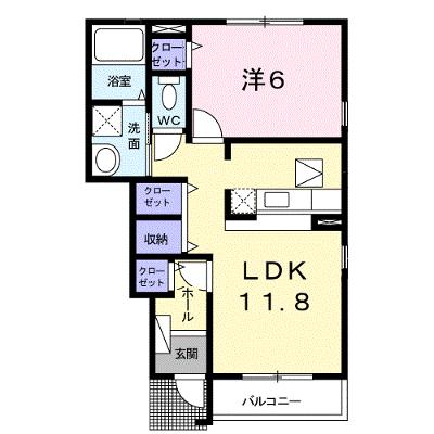 ランベリール 102【管理NO：1-014789501-01020】 ★家具家電は申し込み後に搬入します 2026年08月上旬入居可能の物件画像