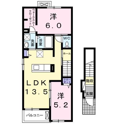 レガーロⅡ 201【管理NO：1-022118402-02010】 ★家具家電は申し込み後に搬入します★の物件画像