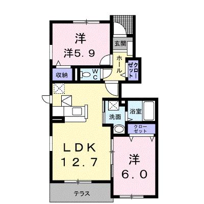 フィオーレ 102【管理NO：1-015232501-01020】 ★家具家電は申し込み後に搬入します★の物件画像