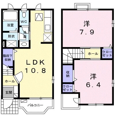 イーズ・ホームⅠ 103【管理NO：1-014111001-01030】 ★家具家電は申し込み後に搬入しますの物件画像