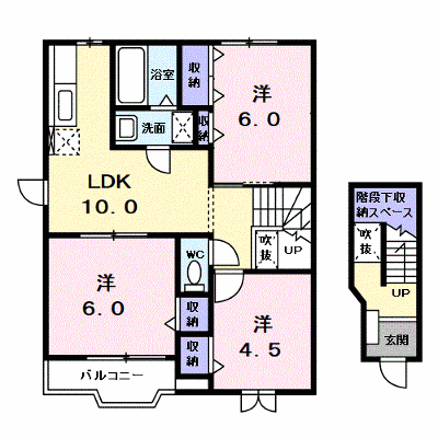 Ｓ・Ｋ・Ｍ２１ 201【管理NO：1-007070601-02010】 ★家具家電は申し込み後に搬入します★の物件画像