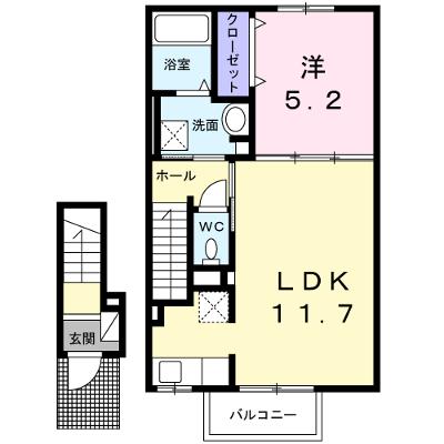 グレイスヴィラ若宮 202【管理NO：1-027641201-02020】 ★家具家電は申し込み後に搬入しますの物件画像