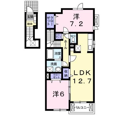 エアリースクエアⅡ 201【管理NO：1-015727502-02010】 ★家具家電は申し込み後に搬入します 2026年08月上旬入居可能の物件画像