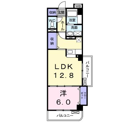 プラシード・アルバ 401【管理NO：1-014188101-04010】 ★家具家電は申し込み後に搬入しますの物件画像