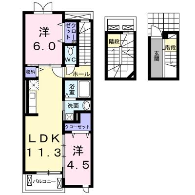 カーサ　グラース 302【管理NO：1-020097401-03020】 ★家具家電は申し込み後に搬入しますの物件画像