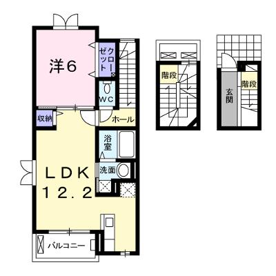 セピアージュ 302【管理NO：1-017551301-03020】 ★家具家電は申し込み後に搬入しますの物件画像