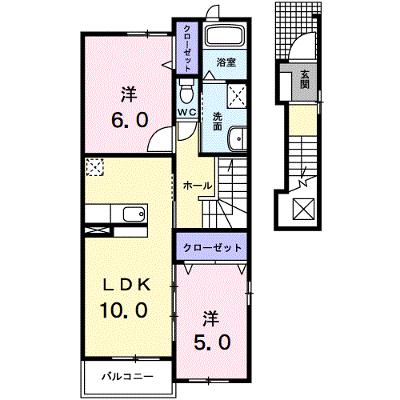 宇塚ハイツ 201【管理NO：1-013966301-02010】 ★家具家電は申し込み後に搬入しますの物件画像
