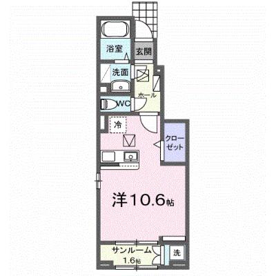 ベル　クロッシュ 106【管理NO：1-027740501-01050】 ★家具家電は申し込み後に搬入しますの物件画像