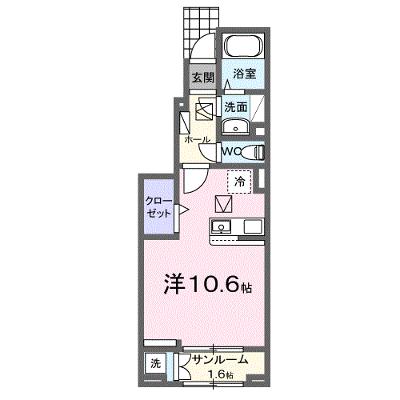 ベル　クロッシュ 102【管理NO：1-027740501-01020】 ★家具家電は申し込み後に搬入します★の物件画像