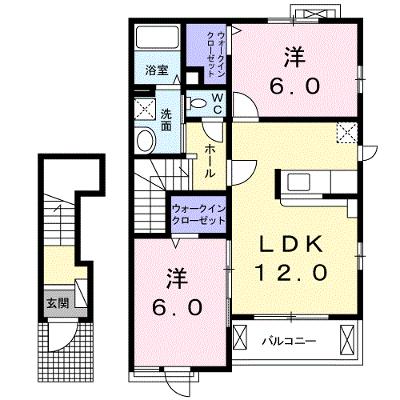 シャルマン桜Ｄ 202【管理NO：1-021416501-02020】 ★家具家電は申し込み後に搬入しますの物件画像