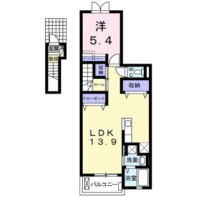 サングリア 205【管理NO：1-017396401-02040】 ★家具家電は申し込み後に搬入しますの物件画像