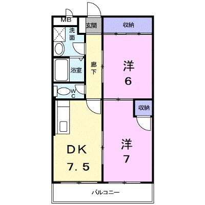 アルメリア一宮 201【管理NO：1-009461501-02010】 ★家具家電は申し込み後に搬入しますの物件画像