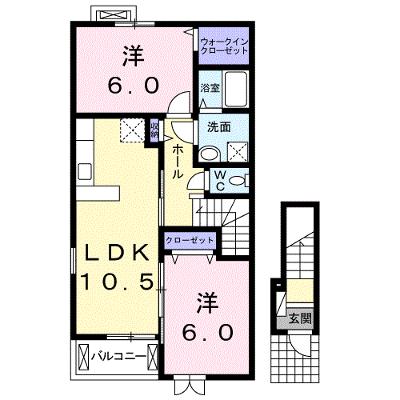 レインボーヒルズⅠ 201【管理NO：1-020920701-02010】 ★家具家電は申し込み後に搬入しますの物件画像